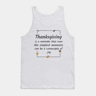 Thanksgiving quotes Tank Top